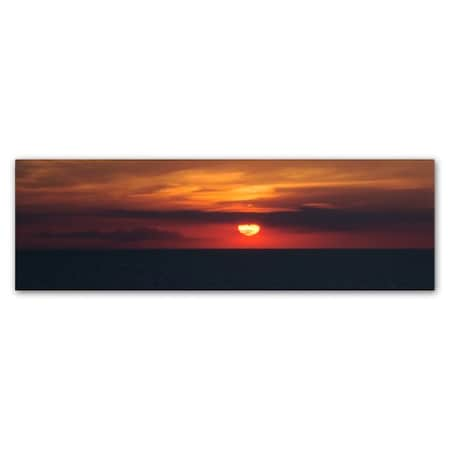 Kurt Shaffer 'Classic Great Lake Sunset' Canvas Art,10x32